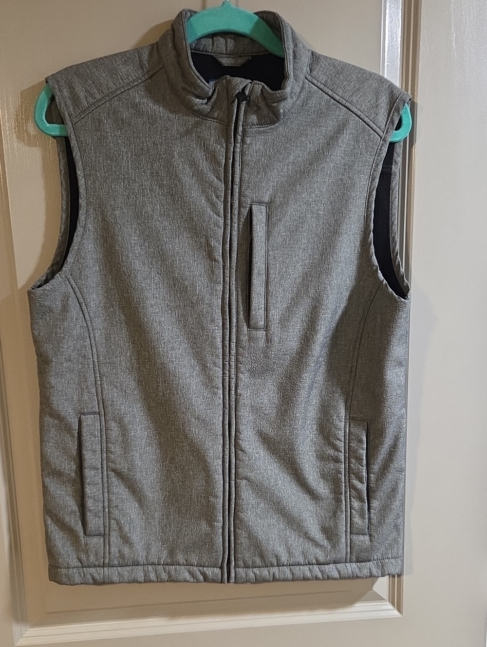 Apt. 9 Men's Light Gray Zip-Up Softshell Vest